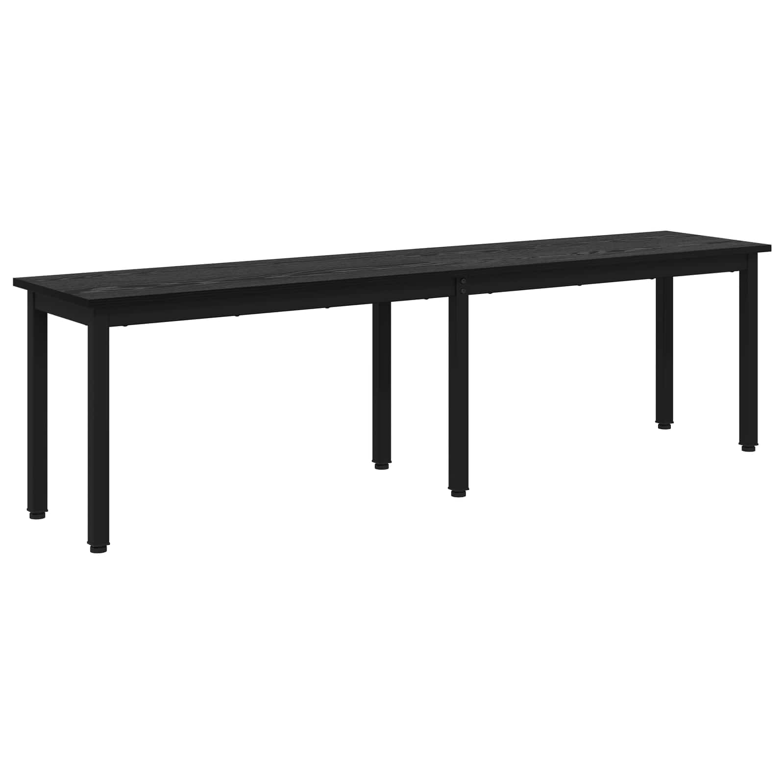 bänk Svart Ek 160 x 35 x 45 cm Konstruerat trä