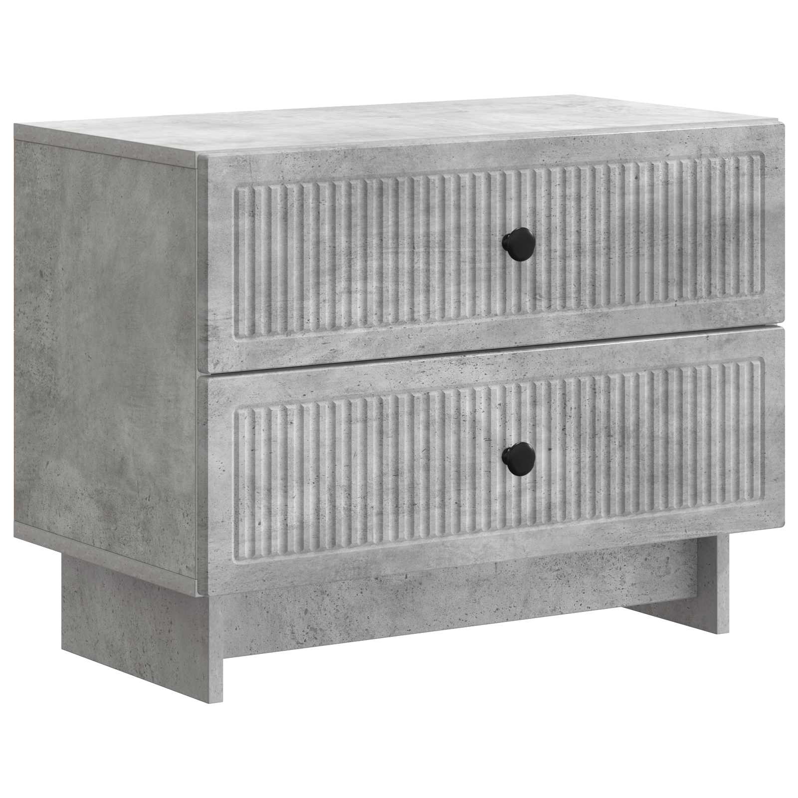 Nattduksbord Betonggrå 62 x 34,5 x 47,5 cm Konstruerat trä