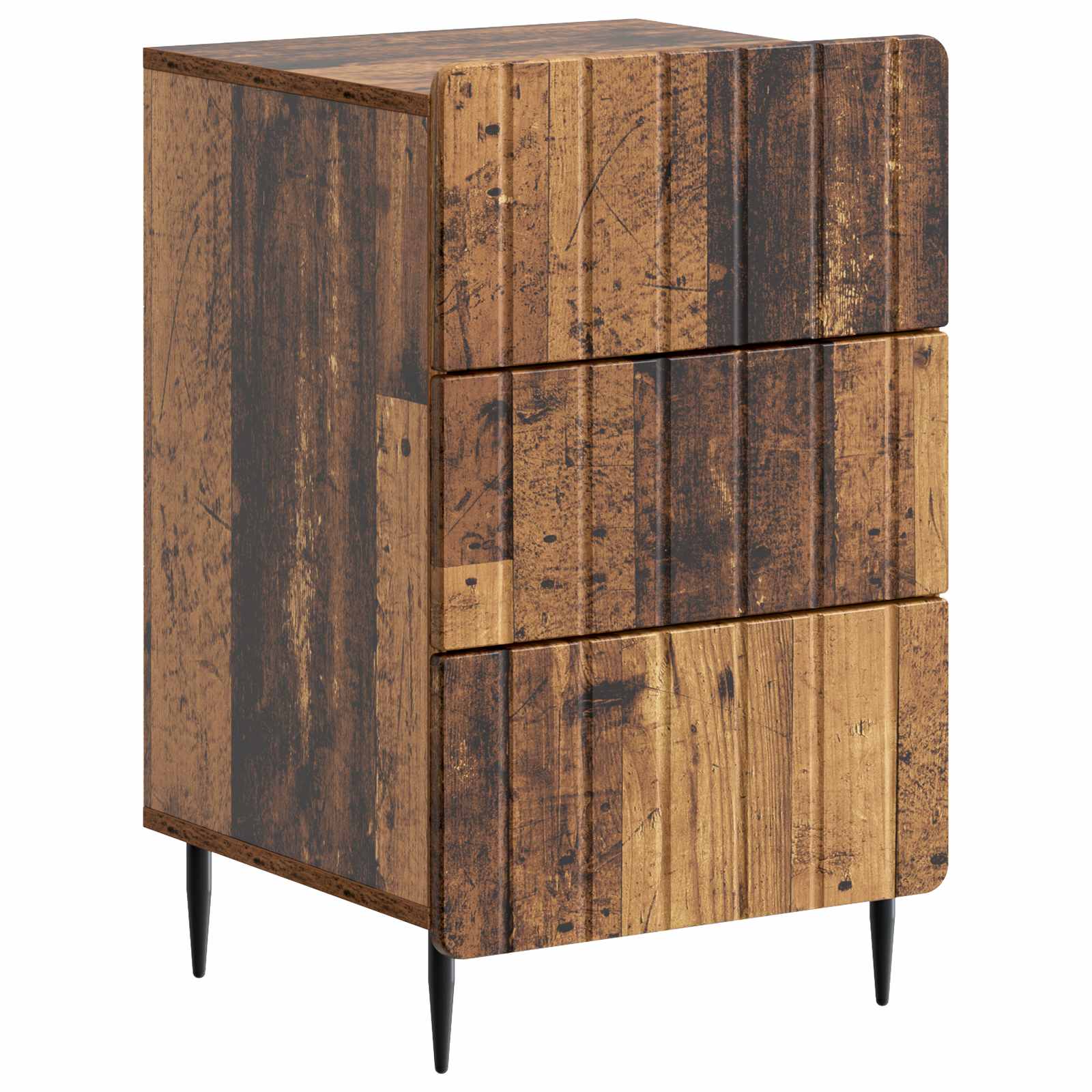 Nattduksbord Gammalt trä 43x 41 x 68 cm Konstruerat trä