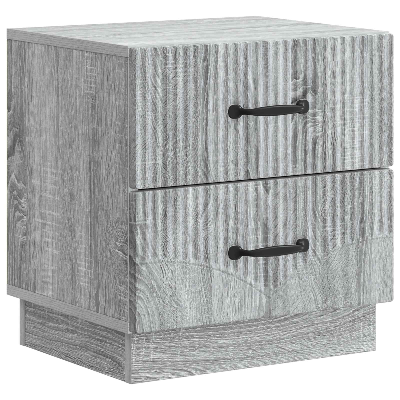 Nattduksbord Grå sonoma-ek 43 x 34,5 x 44,5 cm Konstruerat trä