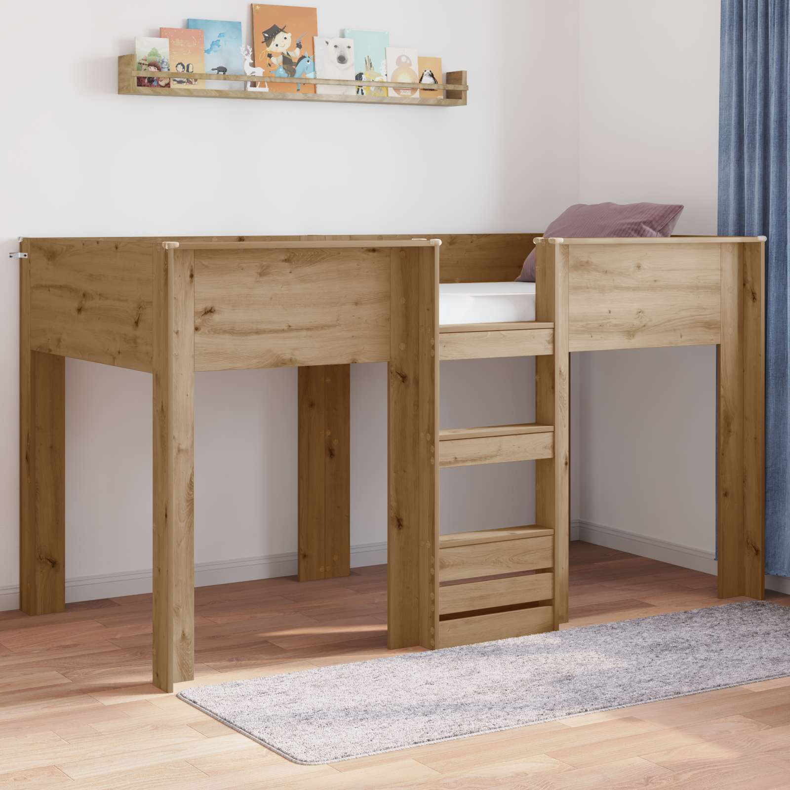 Köksbädd för barn Artisan Ek 90 x 190 cm Konstruerat trä