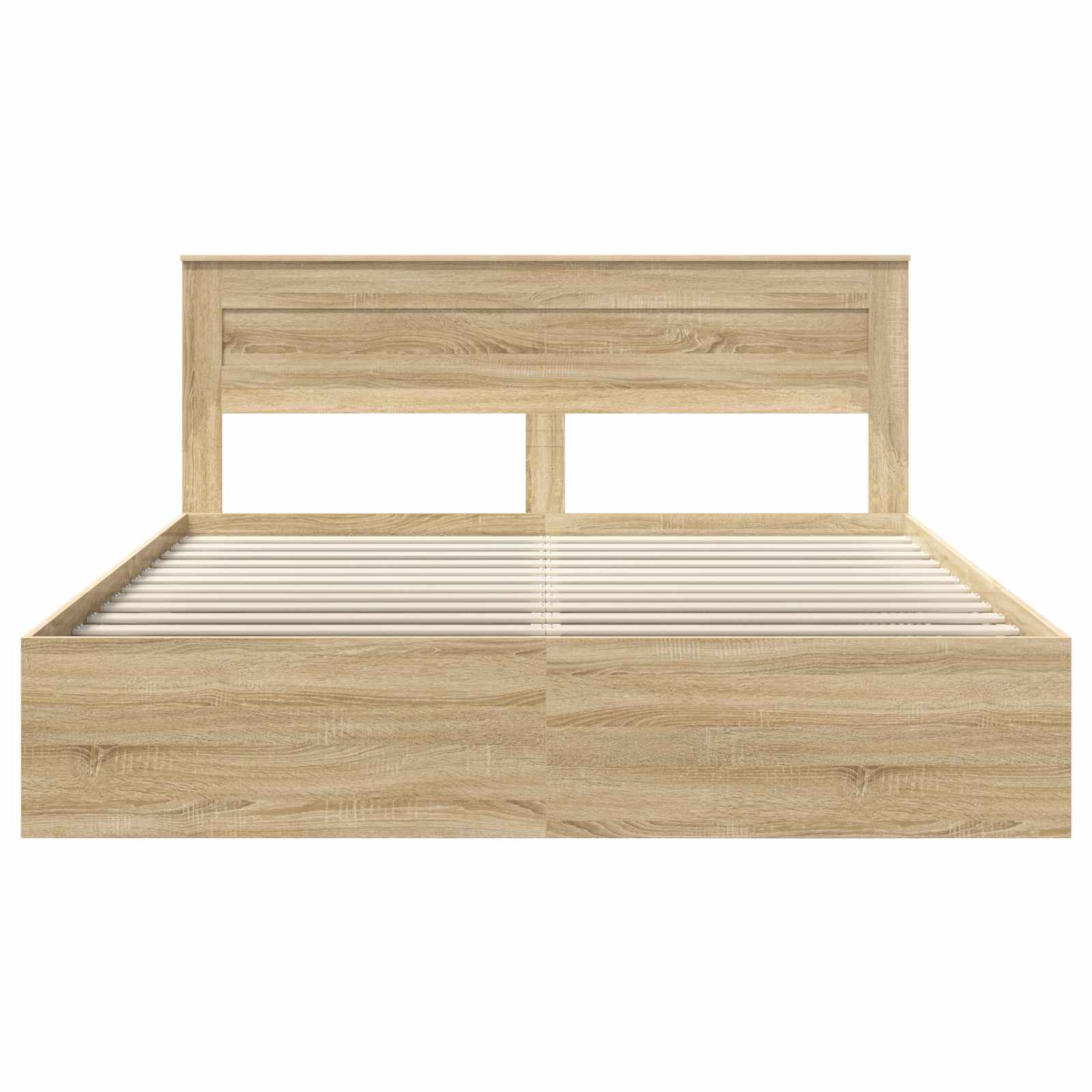 Sängram med huvudgavel Sonoma 200 x 200 cm Massiv furu