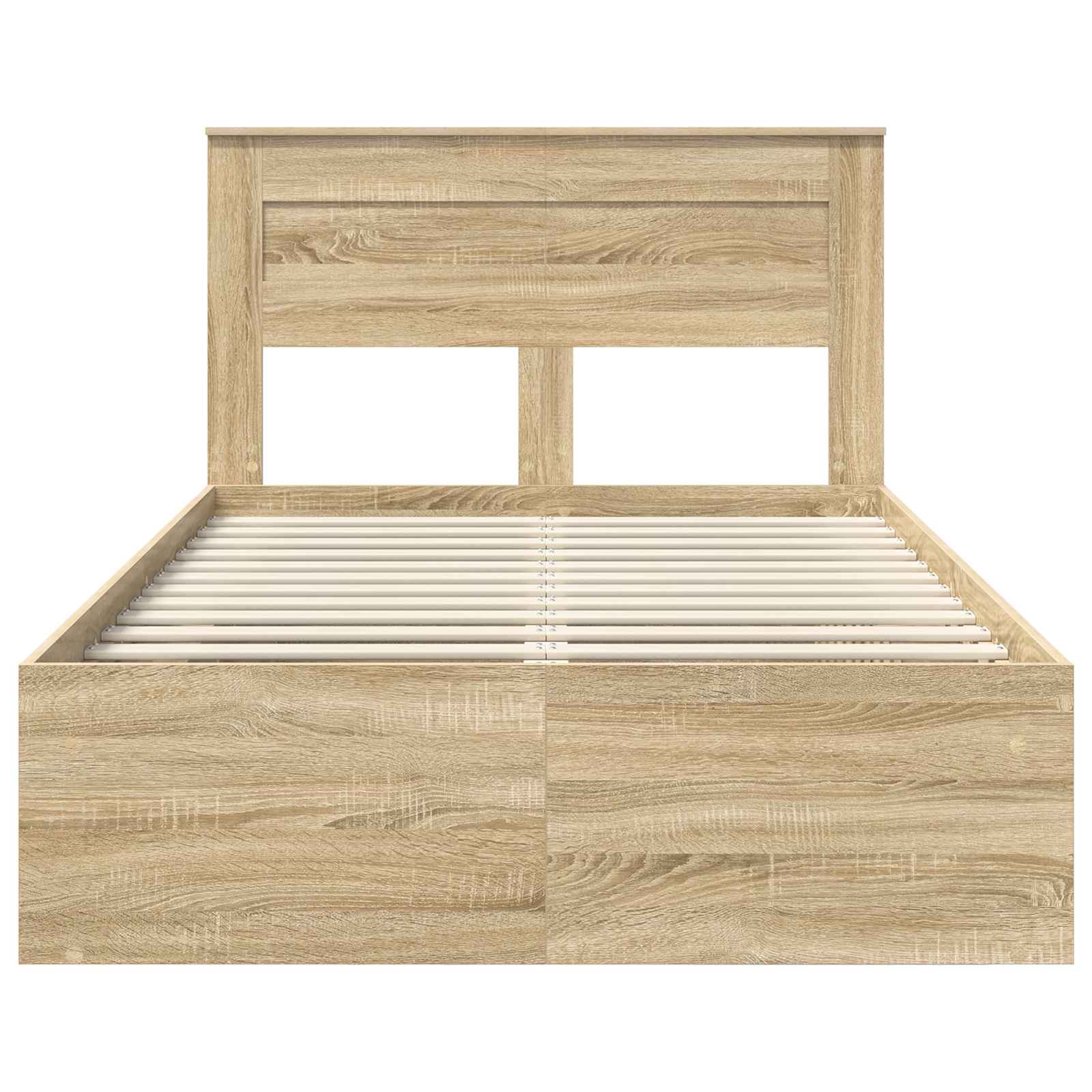 Sängram med huvudgavel Sonoma 120 x 190 cm Massiv furu