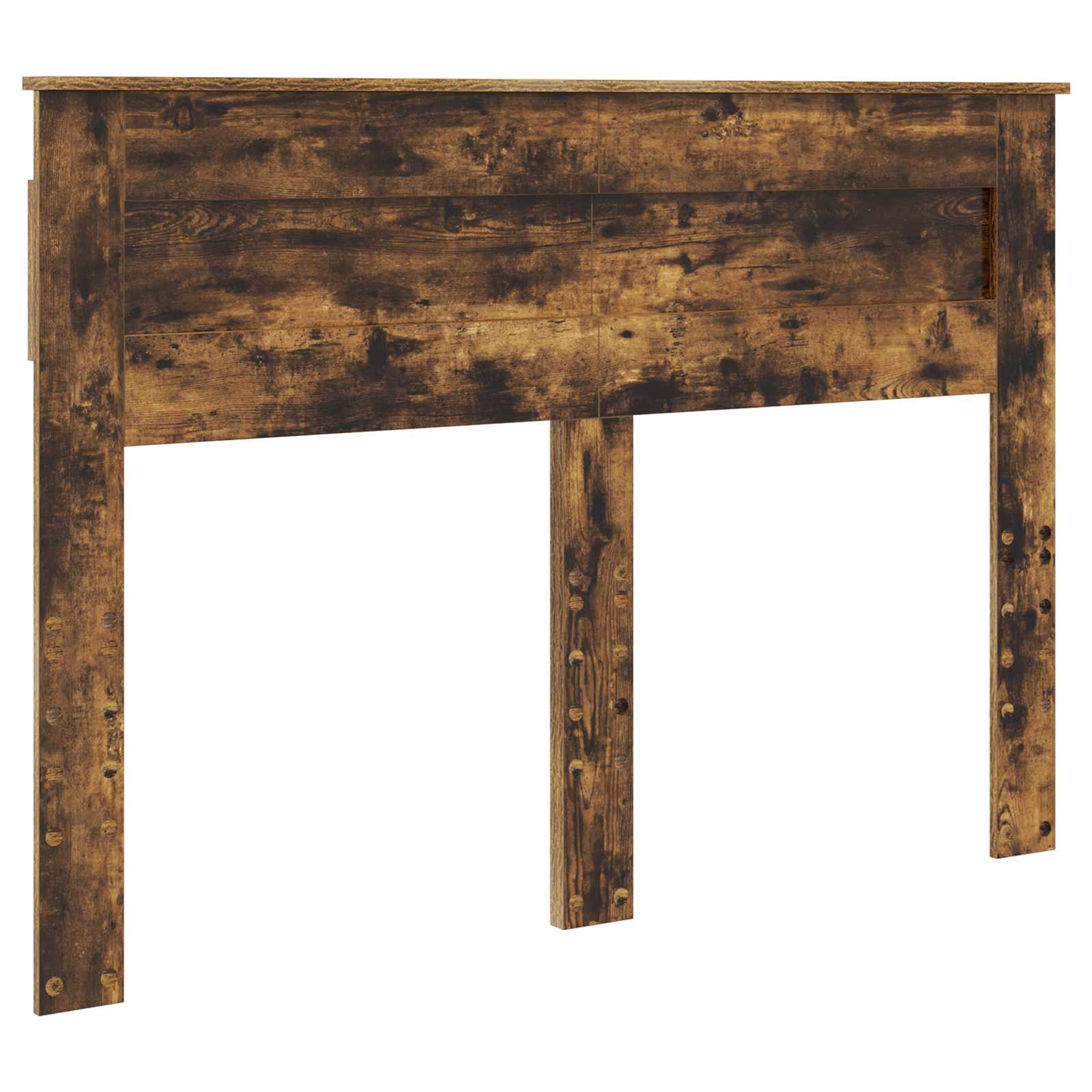 Sängram med huvudgavel Rökt ek 150 x 200 cm Konstruerat trä