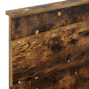 Sängram med låda med huvudgavel med lagring Konstruerat trä