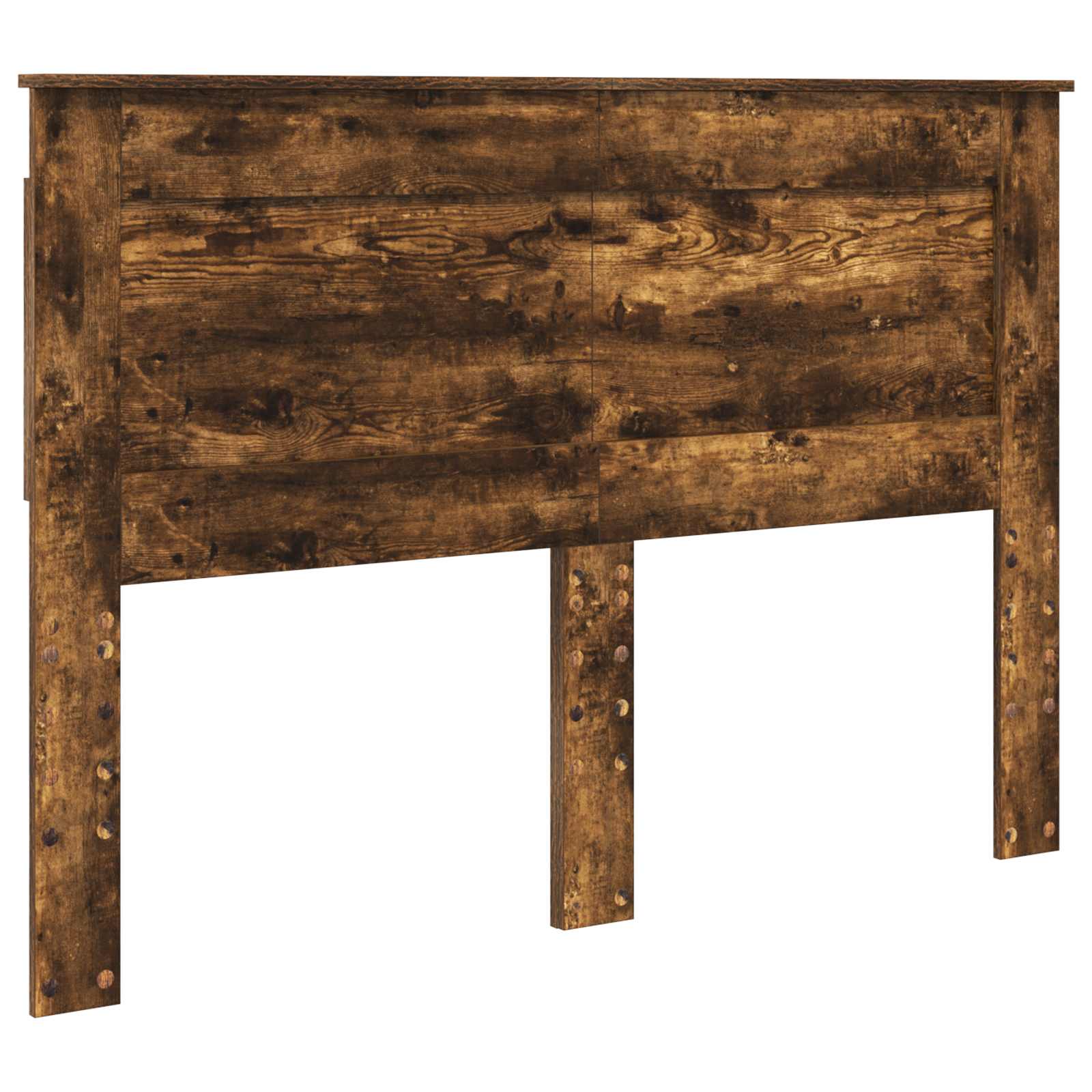 Sängram med låda med lagring Rökt ek 160 x 200 cm Ingenjörsträ