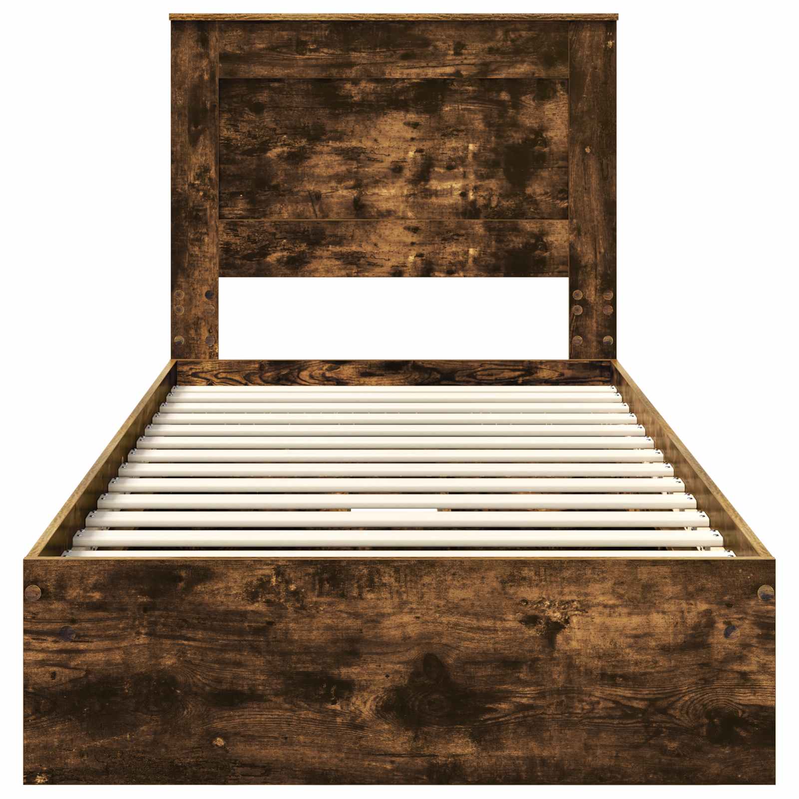 Förvaringssäng med låda Rökt ek 75 x 190 cm Konstruerat trä