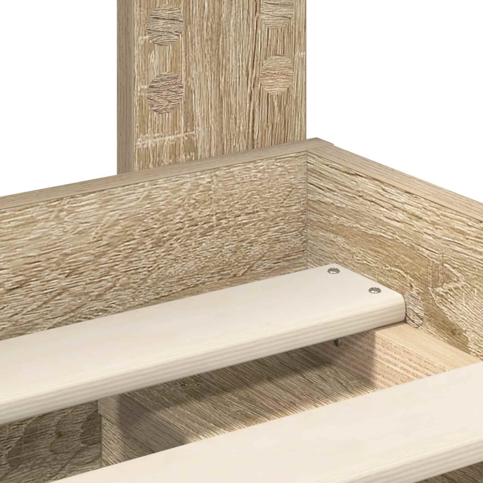 Sängram med huvudgavel Sonoma 120 x 190 cm Massiv furu