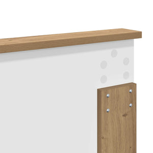 Sängram med huvudgavel Artisan Ek 120 x 190 cm Massiv furu