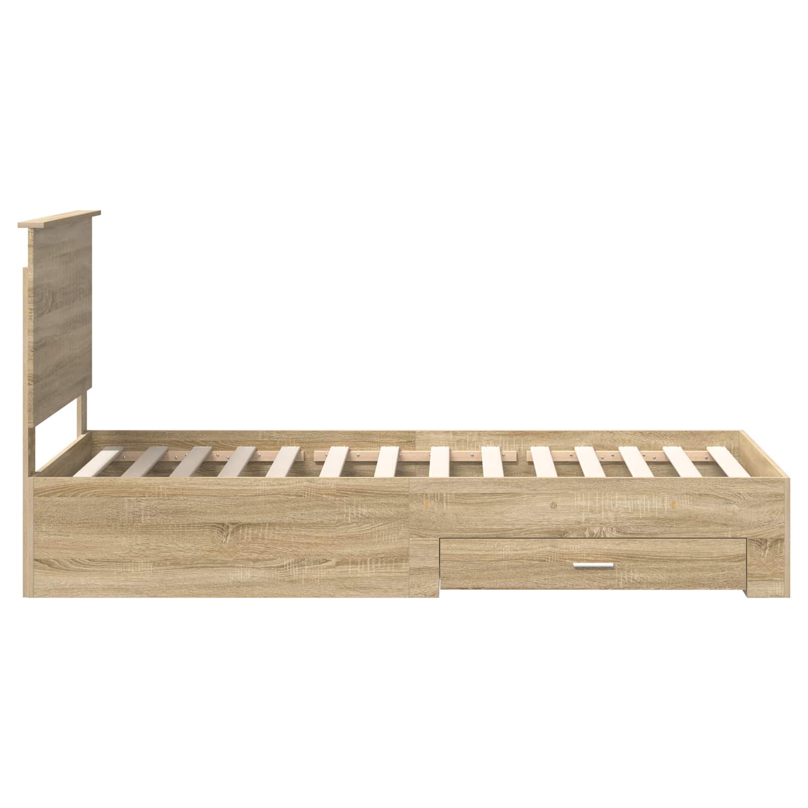 Sängram med huvudgavel Sonoma-ek 90 x 190 cm Konstruerat trä