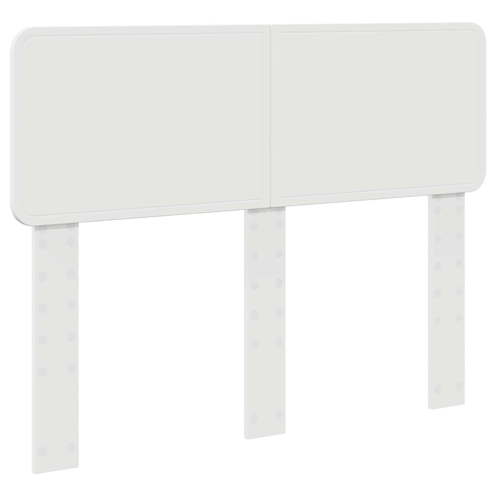 Sängram med huvudgavel Vit 120 x 200 cm Massiv furu