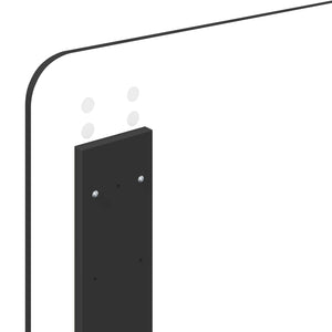 Sängram med huvudgavel Svart 100 x 200 cm Massiv furu