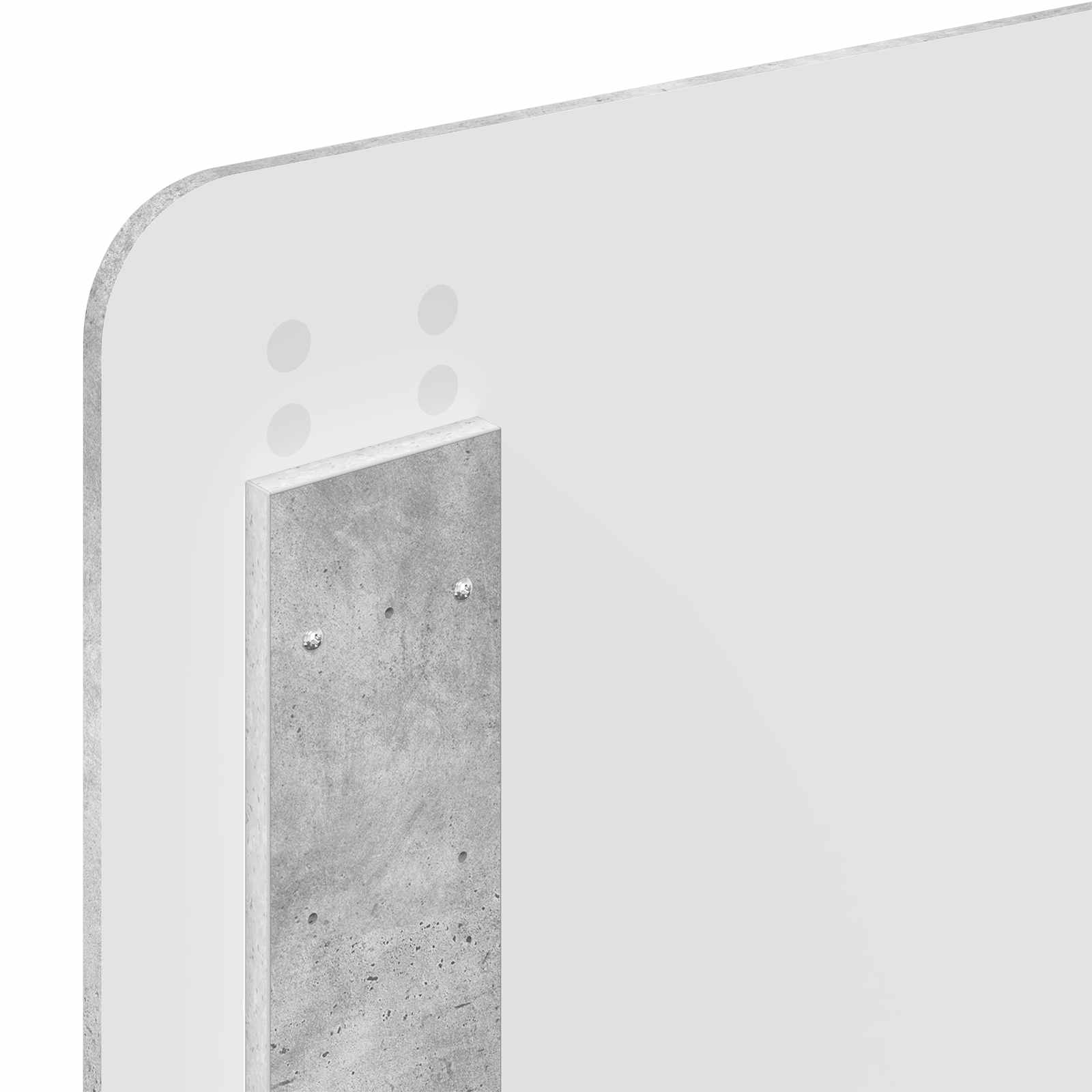 Sängram med huvudgavel Betonggrå 100 x 200 cm Massiv furu