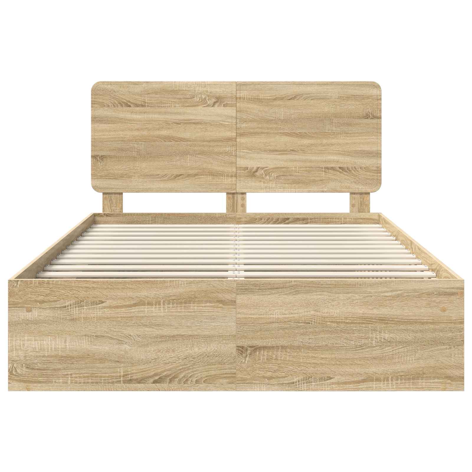 Sängram med huvudgavel Sonoma 140 x 200 cm Massiv furu