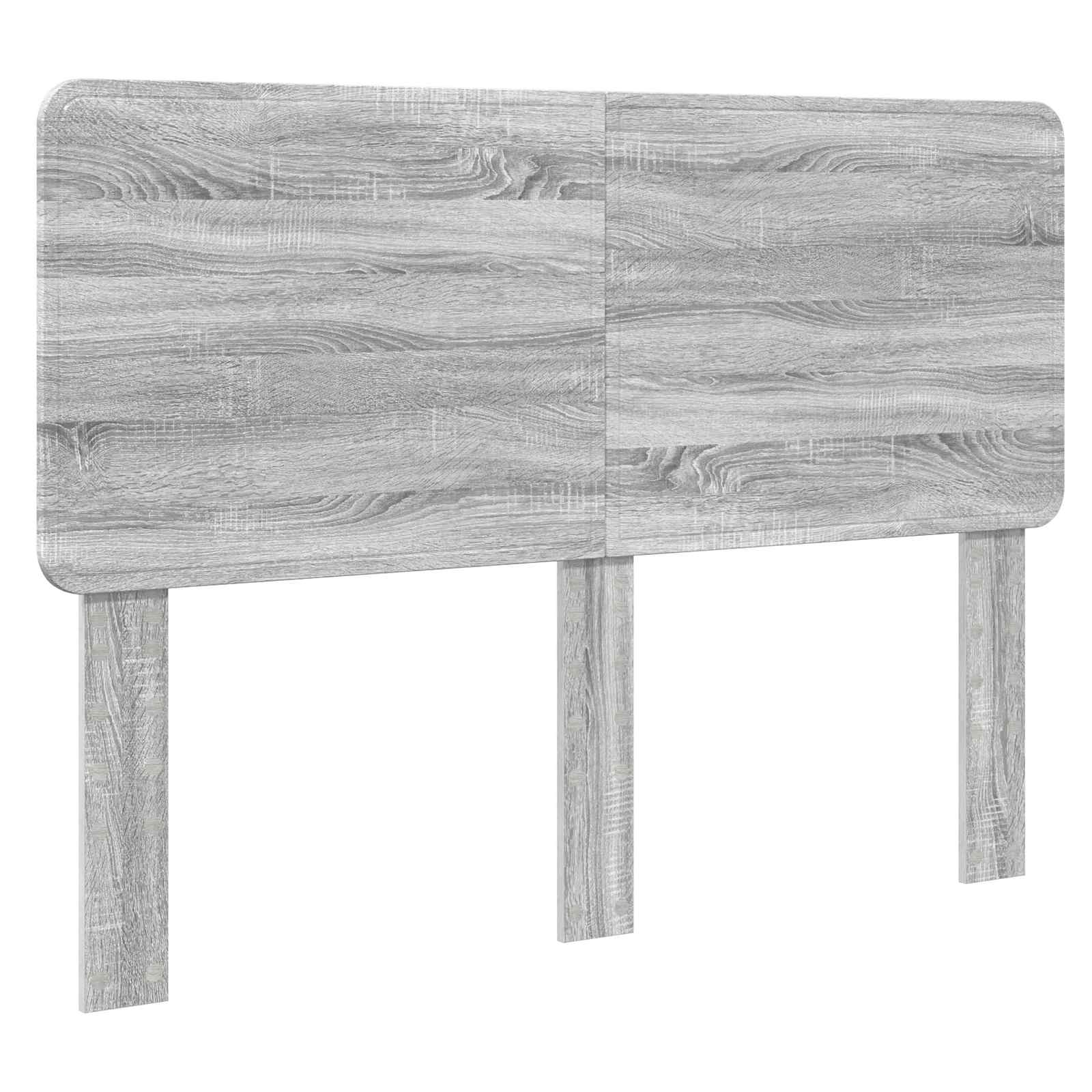 Sängram med huvudgavel Grå Sonoma 140 x 190 cm Massiv furu