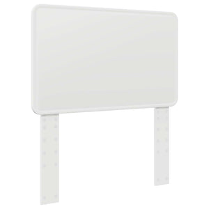Sängram med låda med huvudgavel Vit 90 x 190 cm Ingenjörsträ