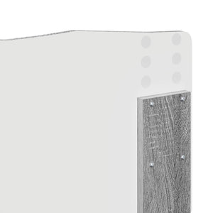 Sängram med huvudgavel Grå Sonoma 135 x 190 cm Massiv furu