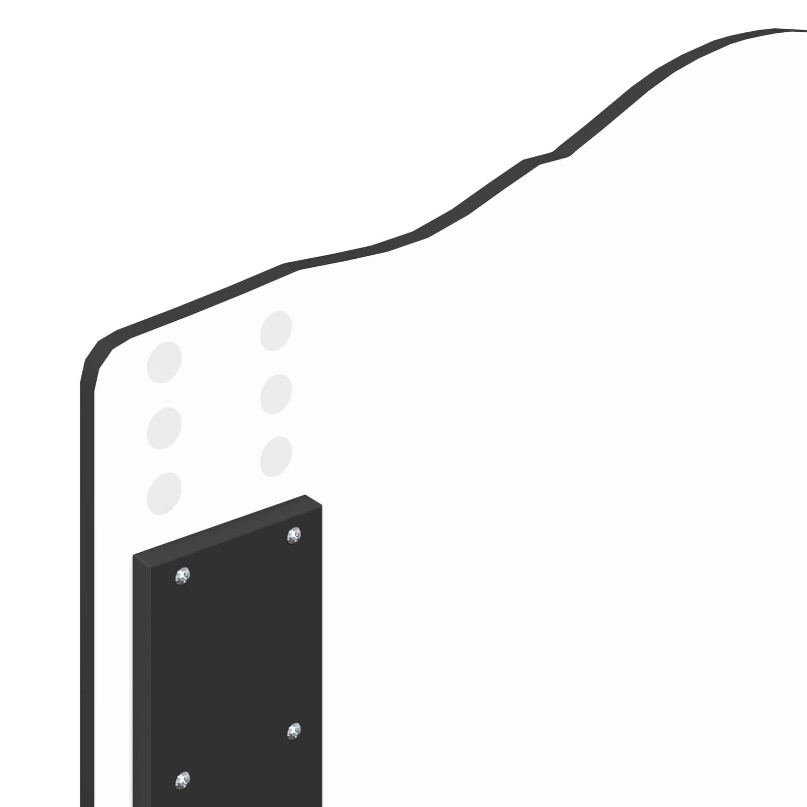 Sängram med huvudgavel Svart 100 x 200 cm Massiv furu