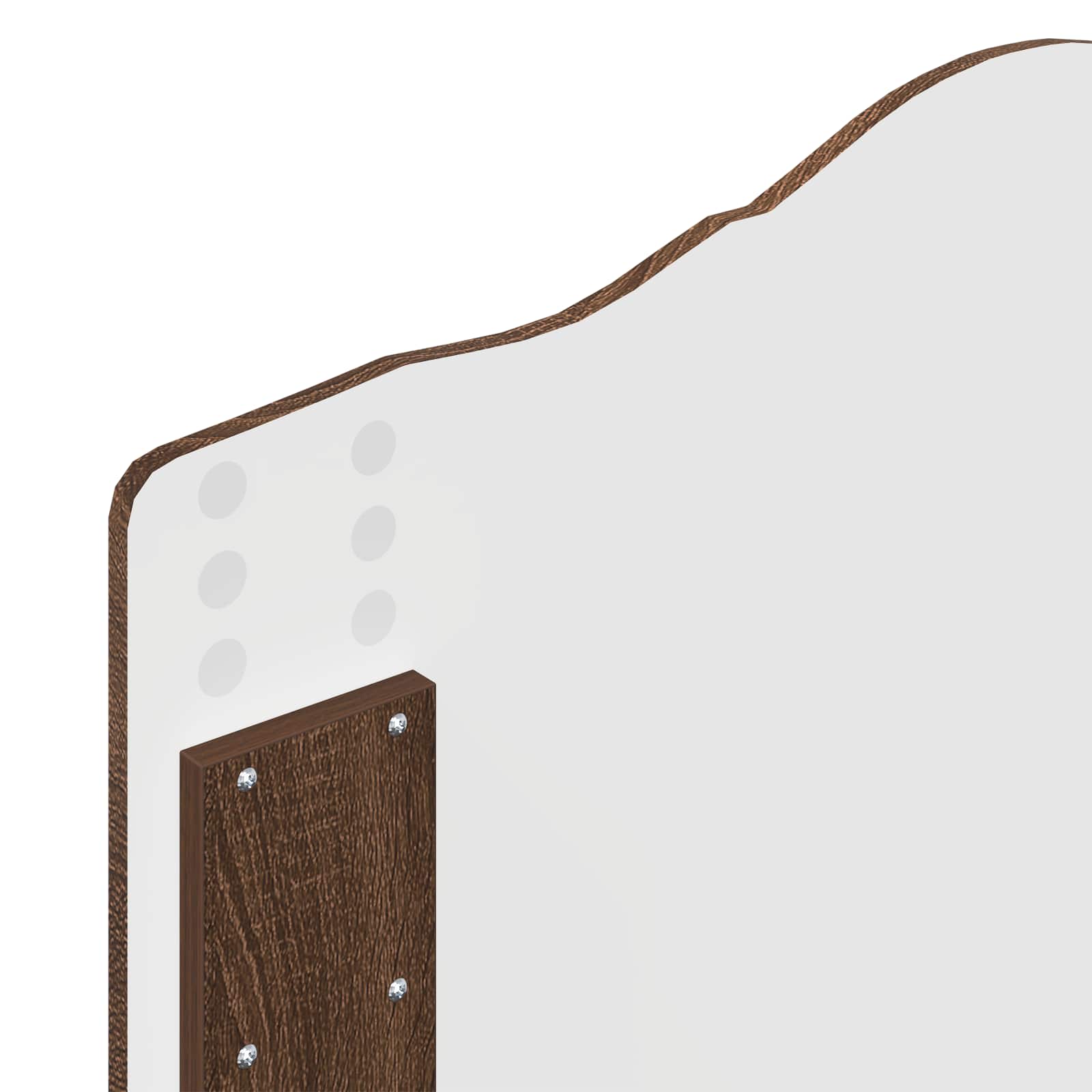 Sängram med huvudgavel Brun Ek 100 x 200 cm Massiv furu