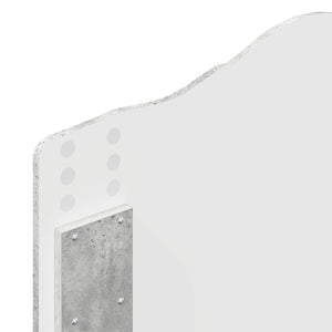 Sängram med huvudgavel Betonggrå 75 x 190 cm Massiv furu