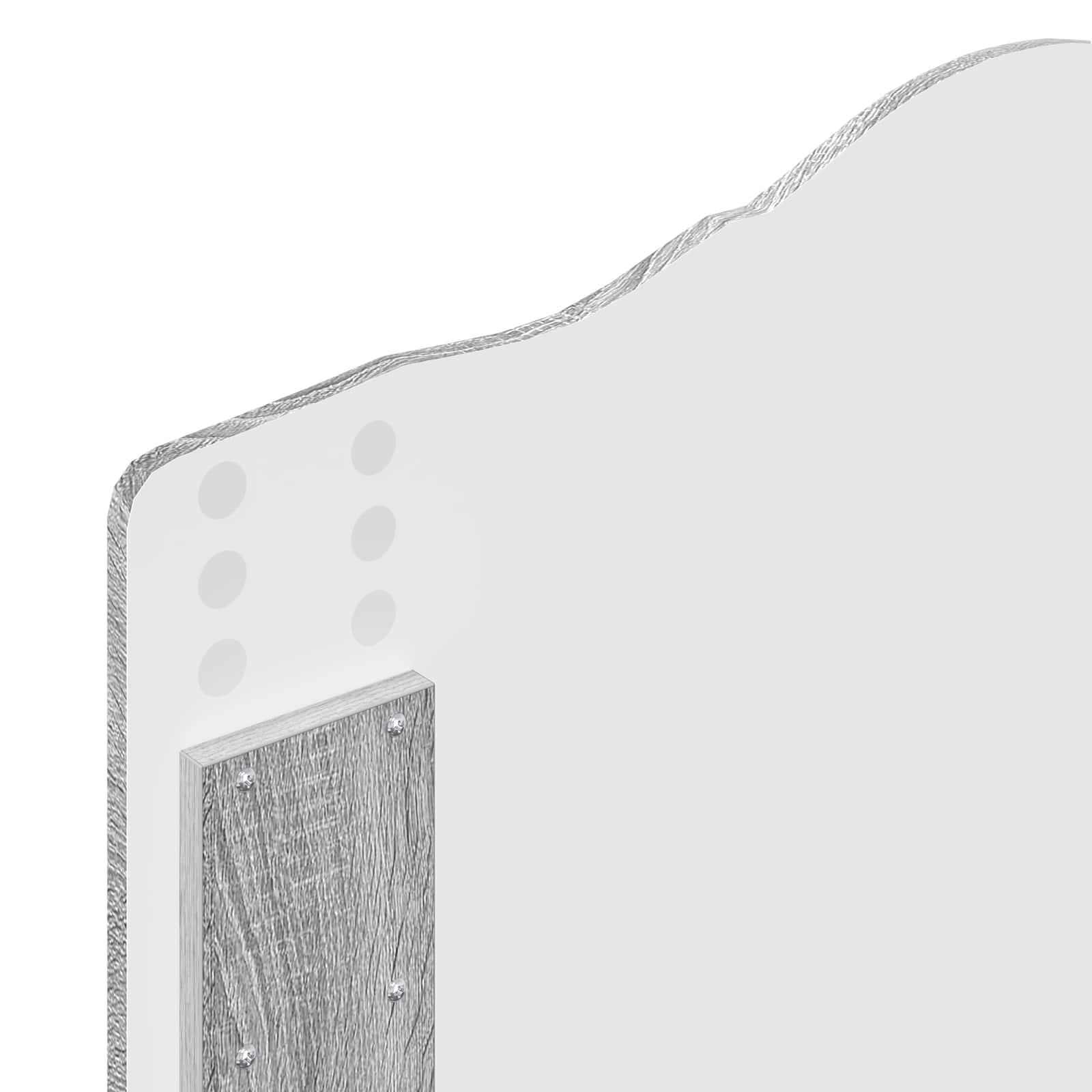 Sängram med huvudgavel Grå Sonoma 75 x 190 cm Massiv furu