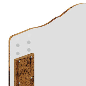 Sängram med huvudgavel Gammalt trä 90 x 200 cm Konstruerat trä