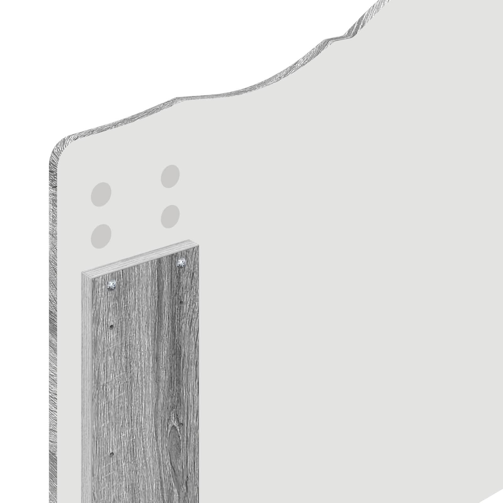 Sängram med huvudgavel Grå Sonoma 90 x 190 cm Massiv furu