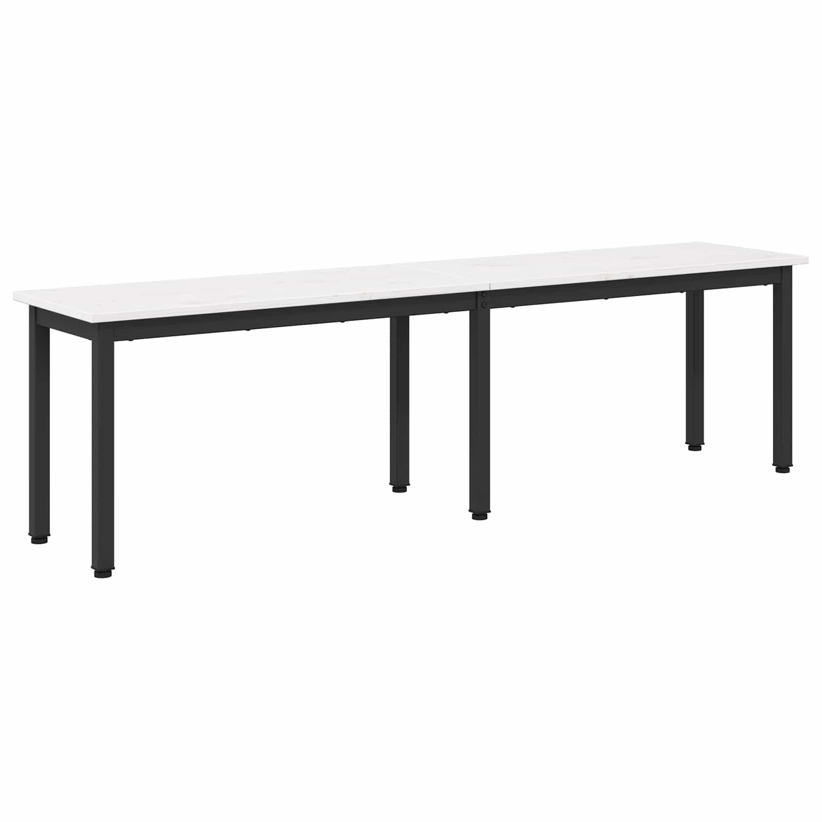 bänk Vit 160 x 35 x 45 cm Massiv furu
