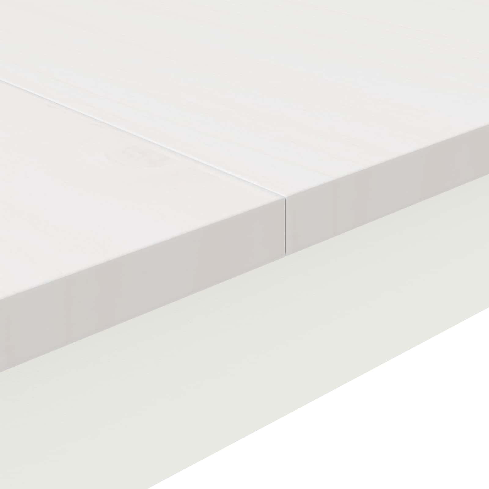 Matbord Vit 110 x 110 x 75 cm Massiv furu