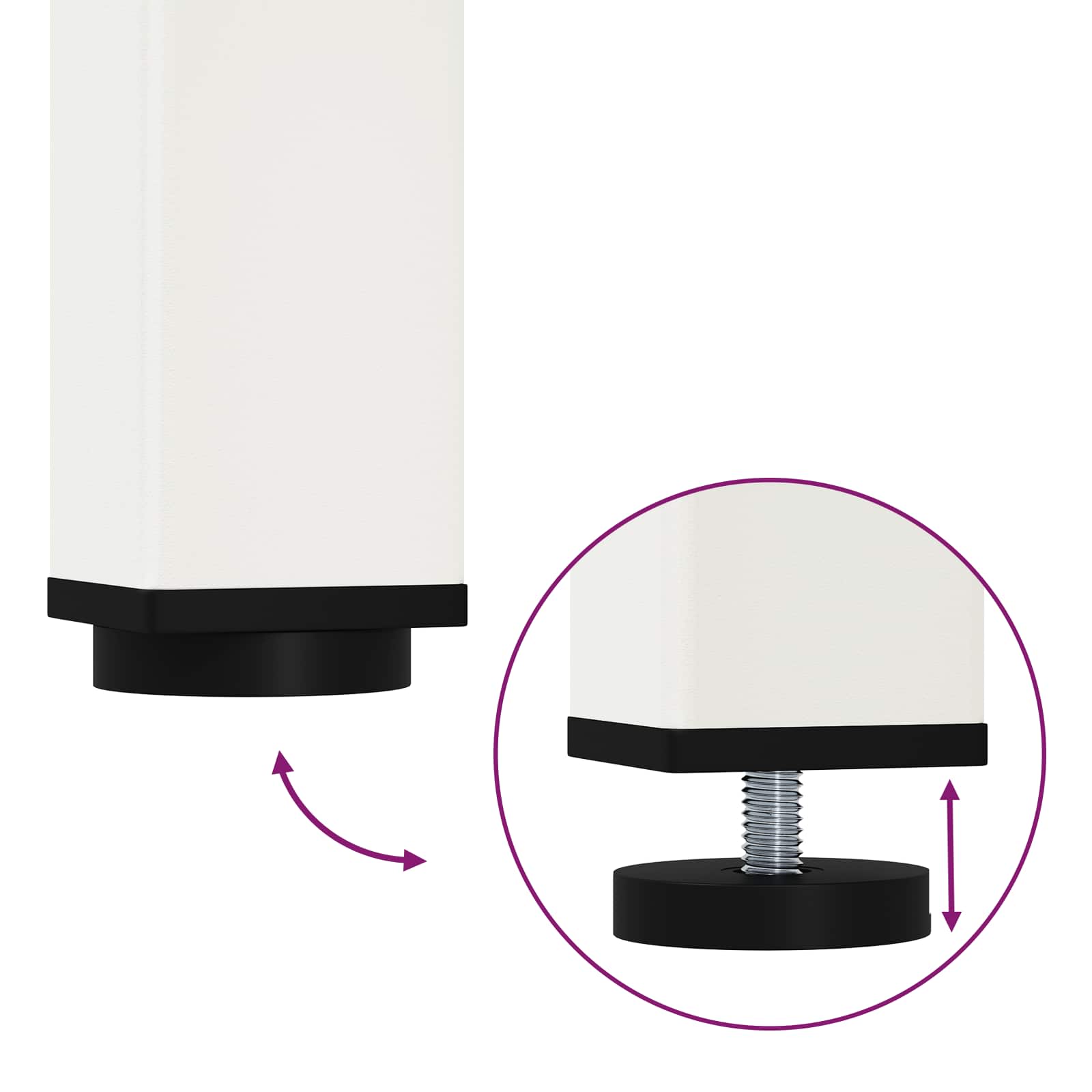 Matbord Vit 110 x 110 x 75 cm Massiv furu