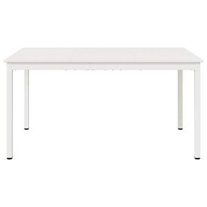 Matbord Vit 150 x 90 x 75 cm Massiv furu