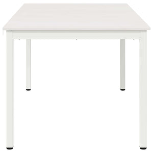 Matbord Vit 150 x 90 x 75 cm Massiv furu