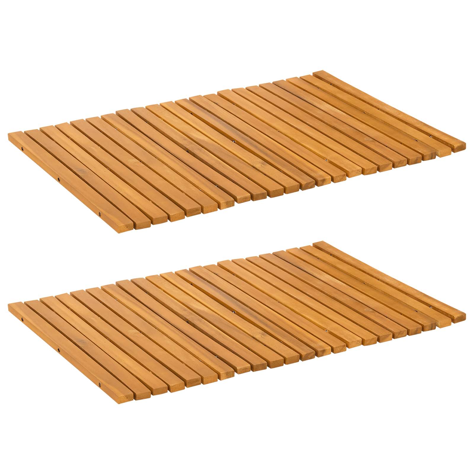 Badmatta Naturlig 60 x 40 cm Massivt Akaciaträ