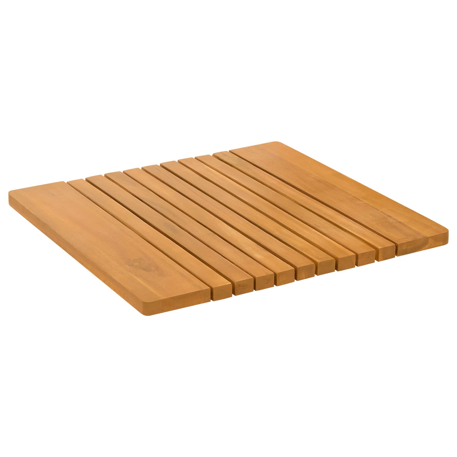 Badmatta Naturlig 50 x 52 cm Massivt Akaciaträ