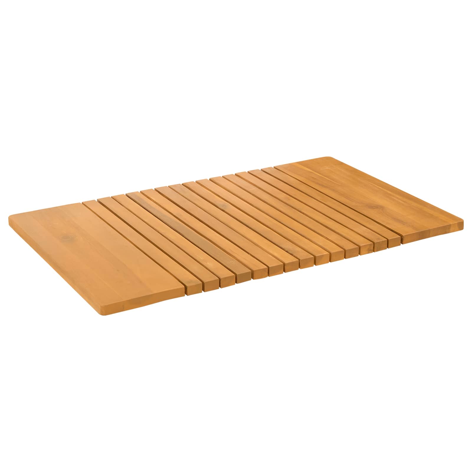 Badmatta Naturlig 81 x 50 cm Massivt Akaciaträ