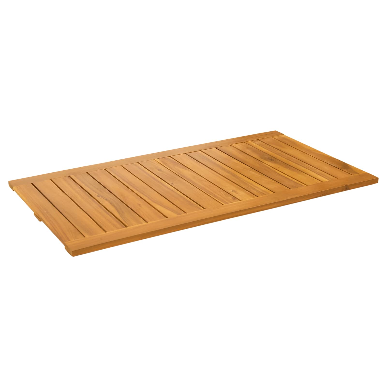 Badmatta Naturlig 100 x 55 cm Massivt Akaciaträ