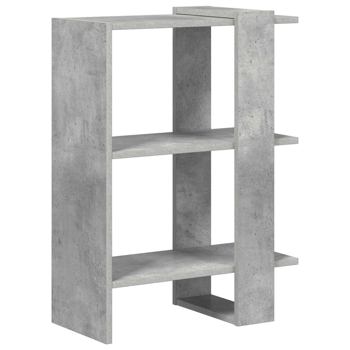Hyllsystem 2 nivåer 52 x 25 x 71,5 cm Konstruerat trä Betonggrå