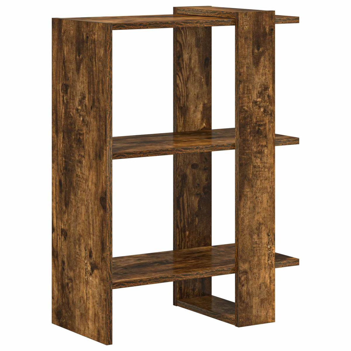 Hyllsystem 2 nivåer 52 x 25 x 71,5 cm Konstruerat trä Rökt ek