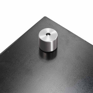 Köksplånbak 2 pcs Svart 90 x 50 cm härdat glas