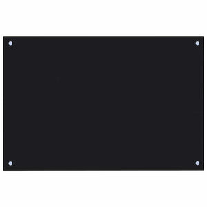 Köksplånbak 2 pcs Svart 90 x 50 cm härdat glas