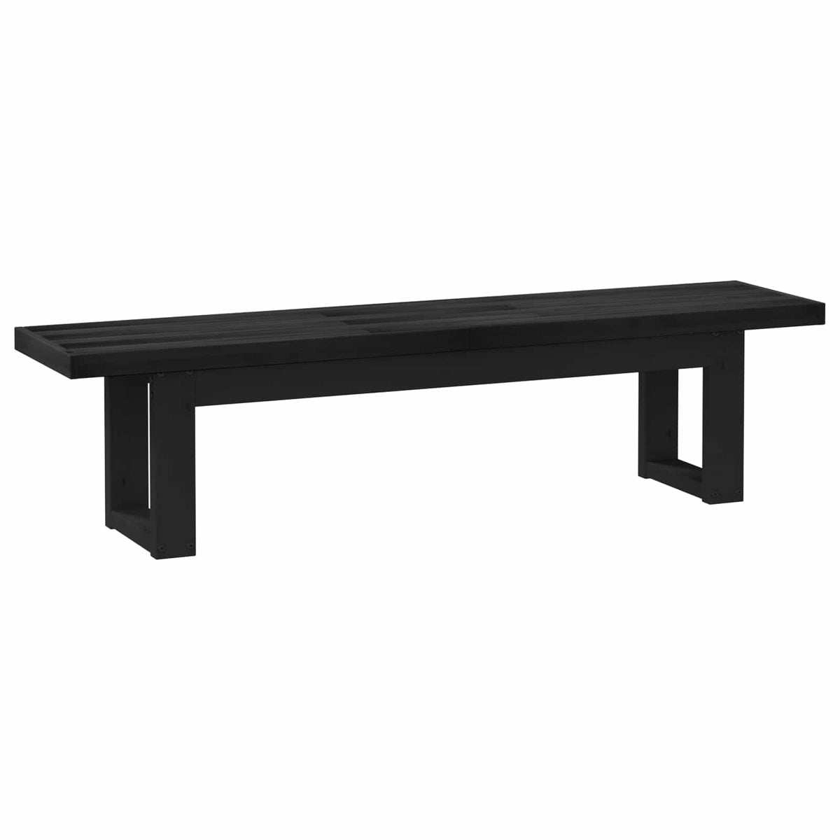 Matbänk NOAIN 180 x 41 x 45 cm Massivt furu Svart