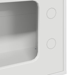 Katt hus Vit 51 x 30 x 52 cm Konstruerat trä