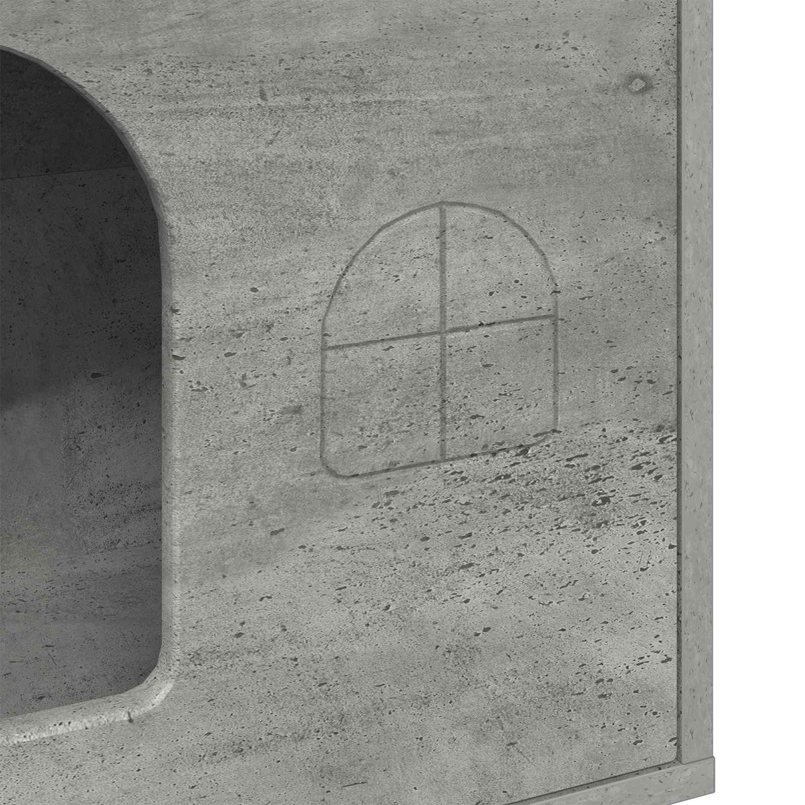 Katt hus Betong 51 x 30 x 52 cm Konstruerat trä