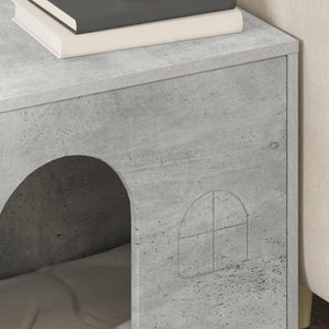 Katt hus Betong 51 x 30 x 52 cm Konstruerat trä