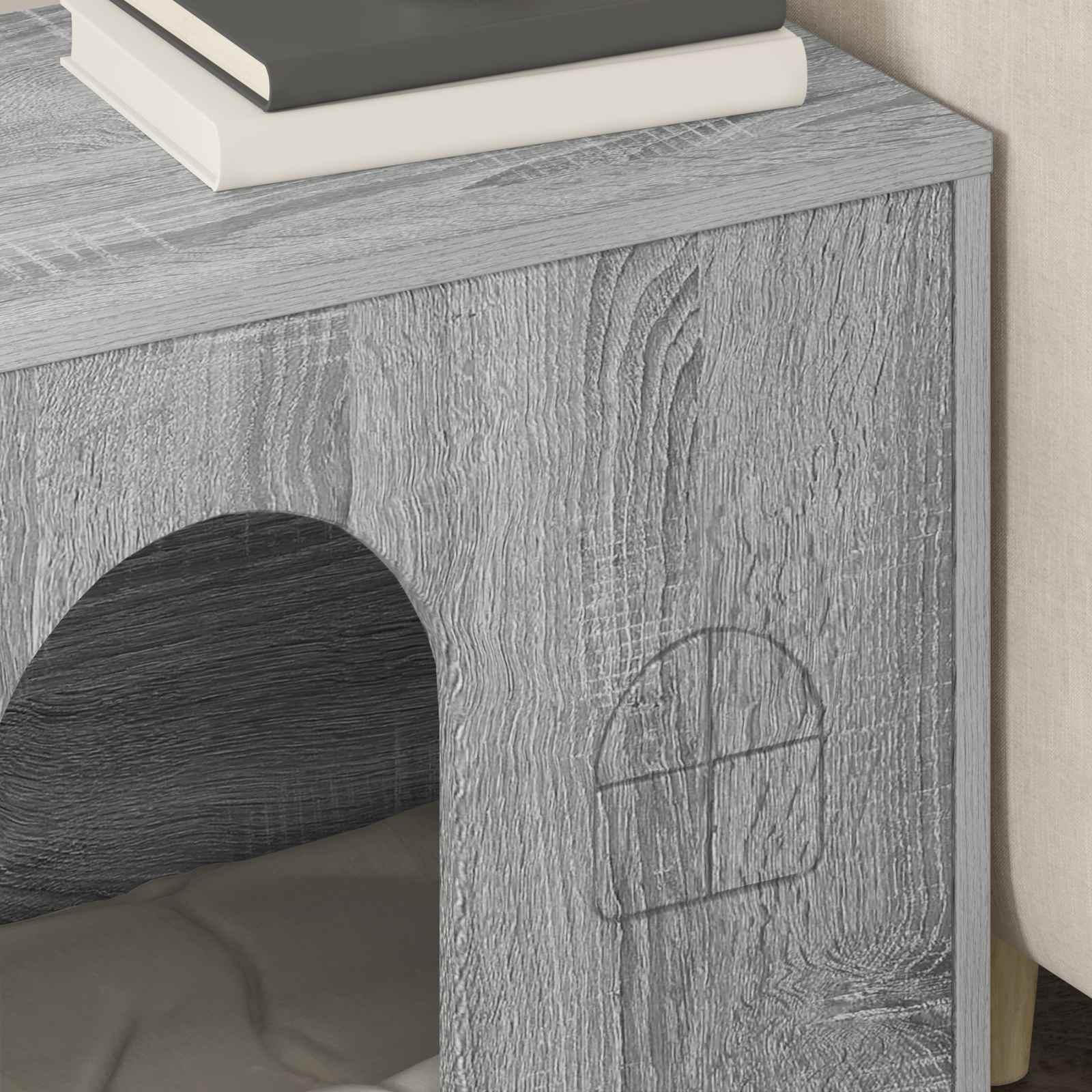 Katt hus Grå Sonoma 51 x 30 x 52 cm Konstruerat trä