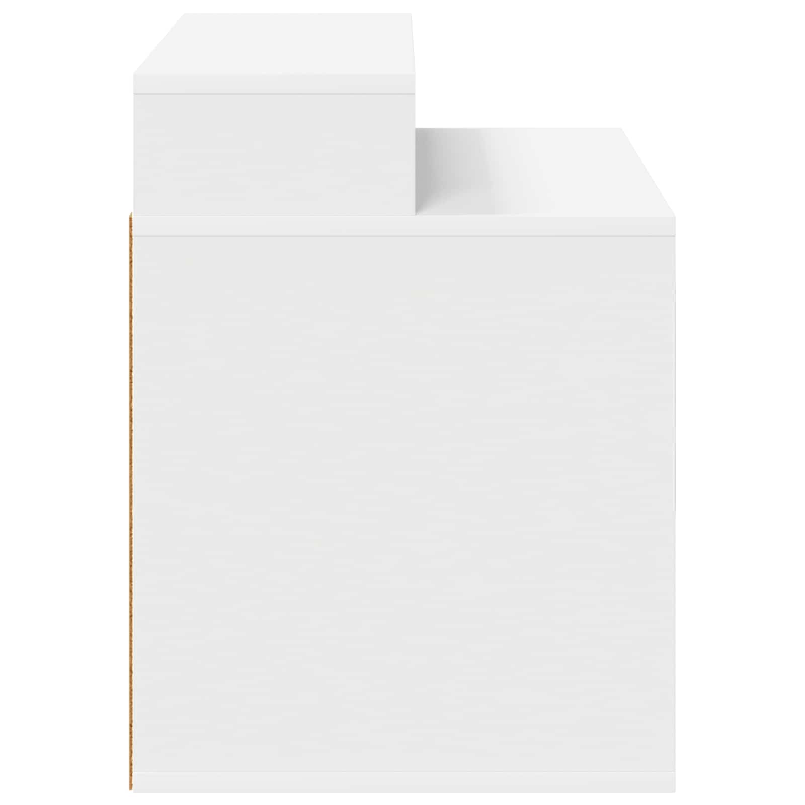 Katt hus Vit 42,5 x 40 x 53,5 cm Konstruerat trä