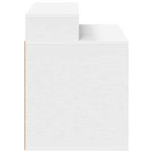 Katt hus Vit 42,5 x 40 x 53,5 cm Konstruerat trä