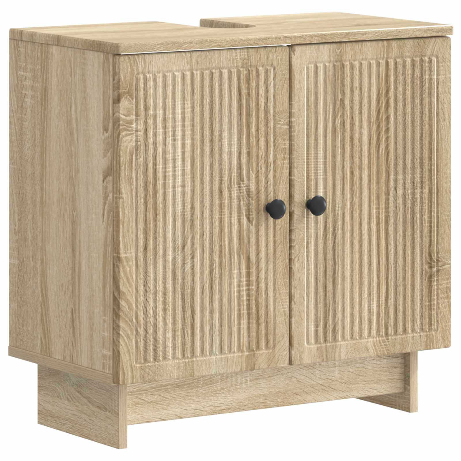 Badrumsskåp med handfat EDE Sonoma-ek 59,5 x 31,5 x 59 cm