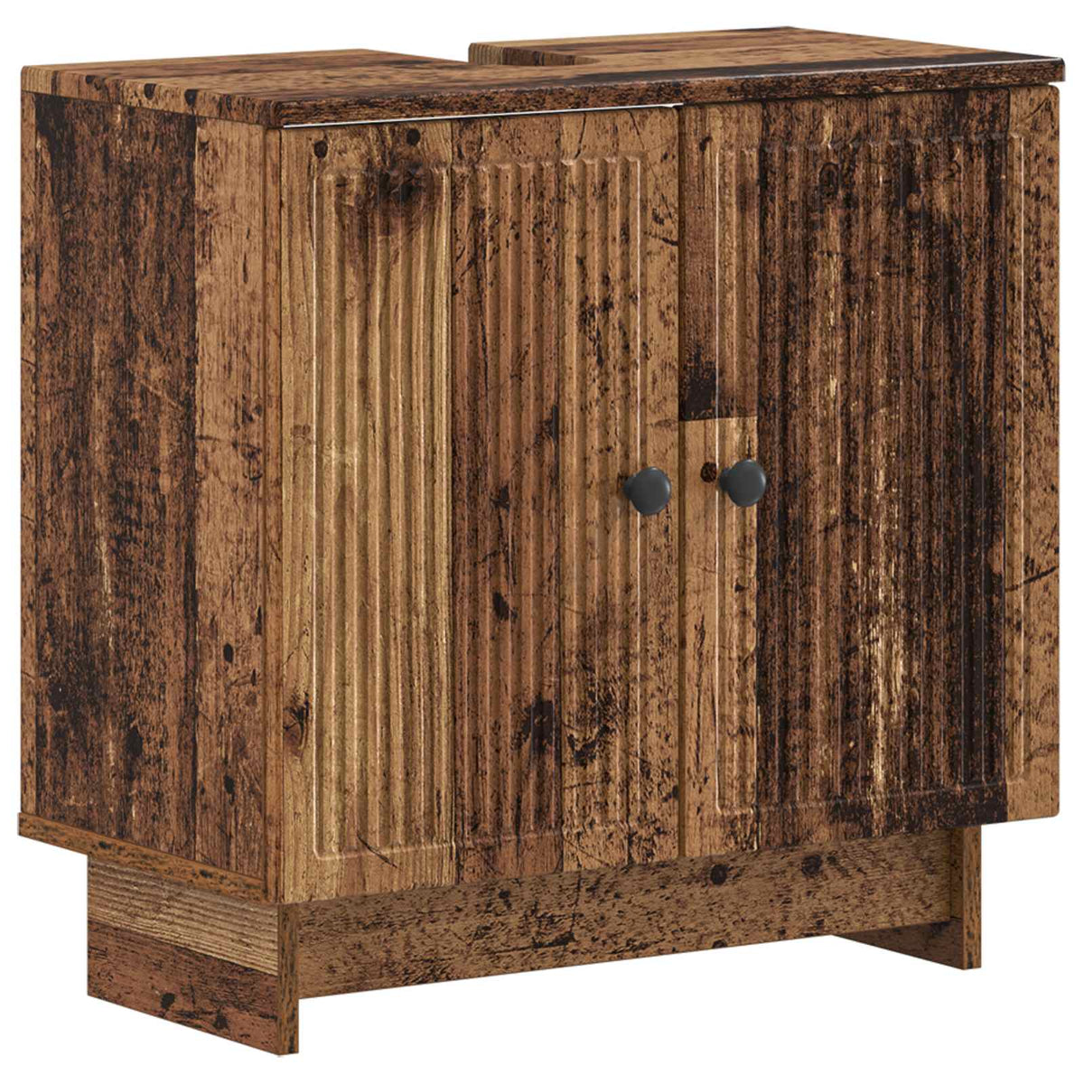 Badrumsskåp med handfat EDE Gammalt trä 59,5 x 31,5 x 59 cm