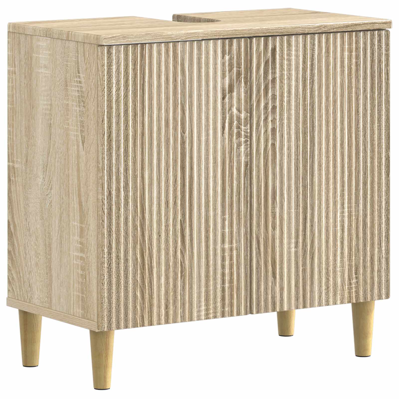 Badrumsskåp med handfat ARNHEM Sonoma-ek 59,5 x 31,5 x 59 cm